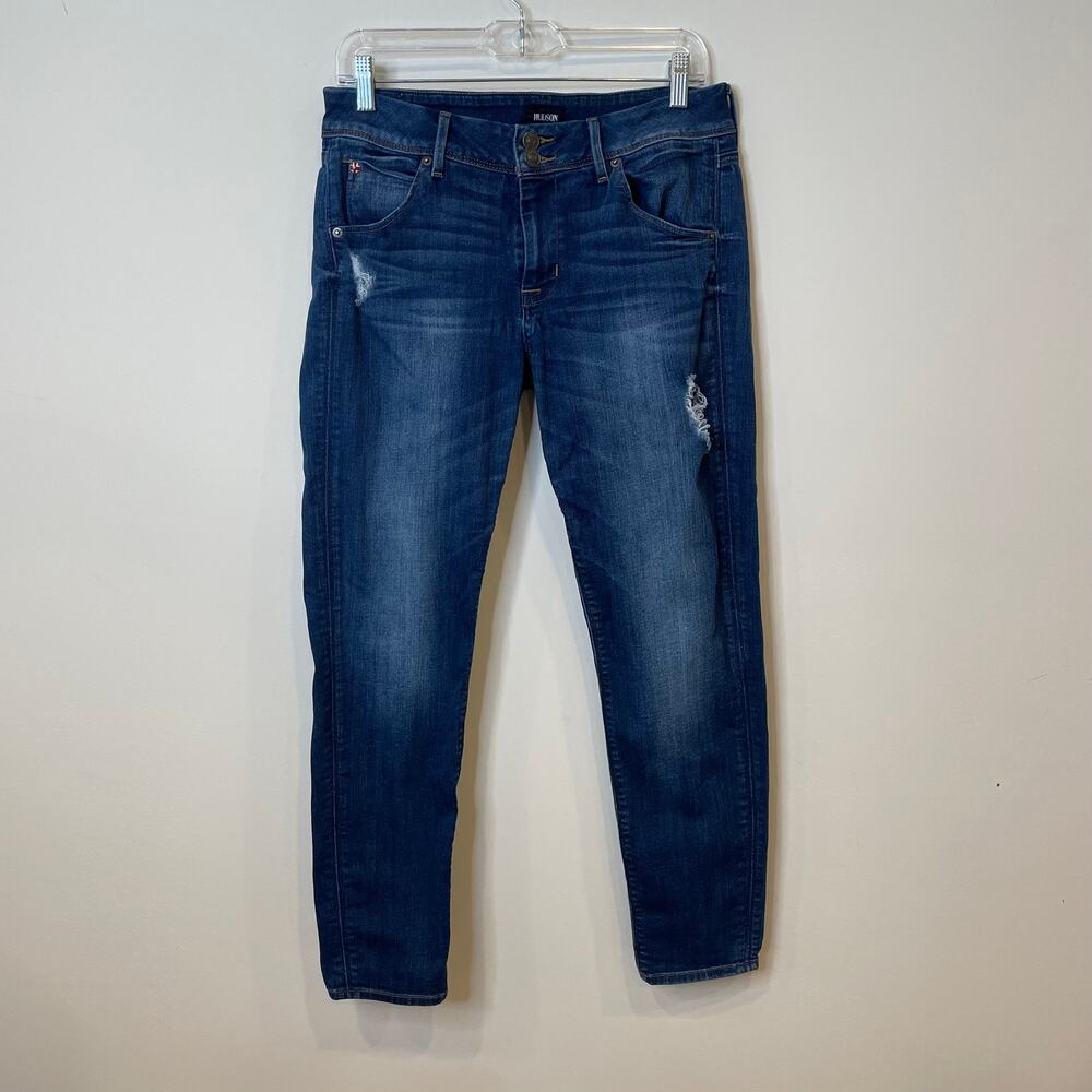 Hudson Collin Flap Skinny Distressed Jeans Sz 29